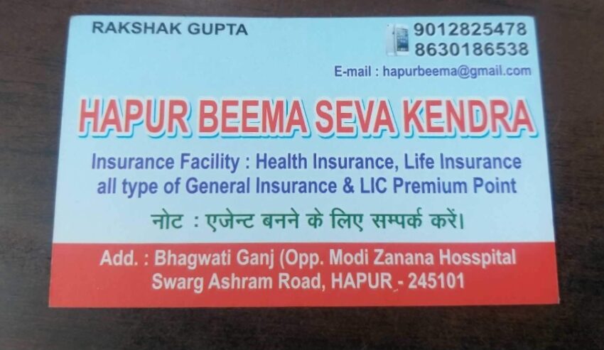 Hapur Bima Seva Kendra and Loan Solution